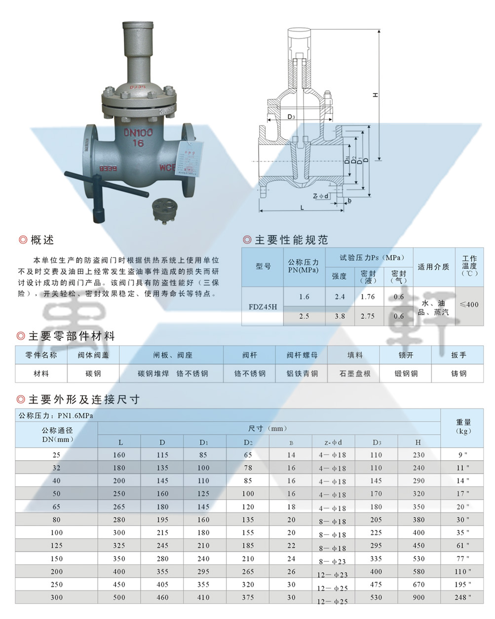 FDZ45H-16C-DN100帶鎖防盜閘閥(圖3) FDZ45H-16C-DN100帶鎖防盜閘閥(圖3)